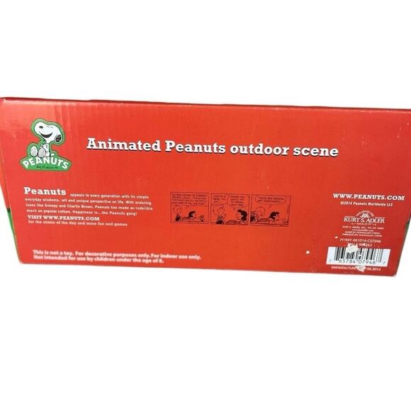 Kurt Adler 2014 Peanuts Animated Outdoor Scene Christmas Table Decor - Picture 8 of 10